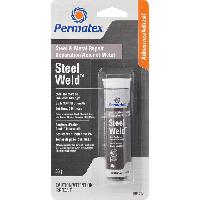 Steel Weld™ Epoxy, 56 g, Stick, Two-Part, Grey