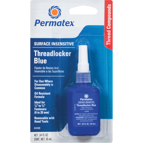 Surface Insensitive Threadlocker, Blue, High, 10 ml, Bottle