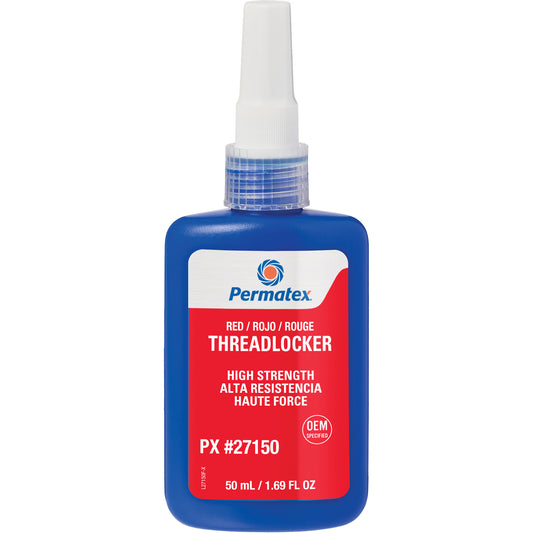 Threadlocker, Red, High, 50 ml, Bottle