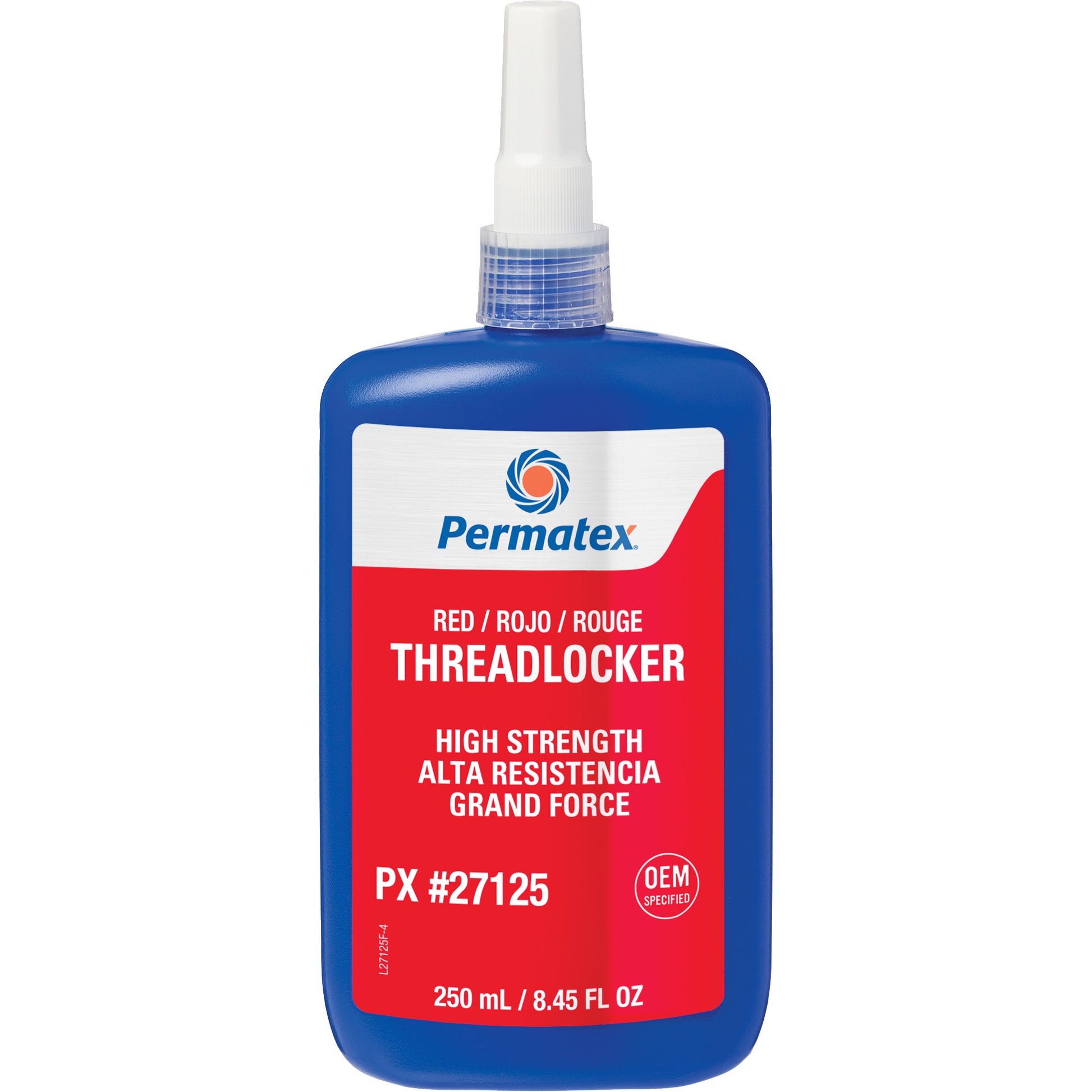 Threadlocker, Red, High, 250 ml, Bottle