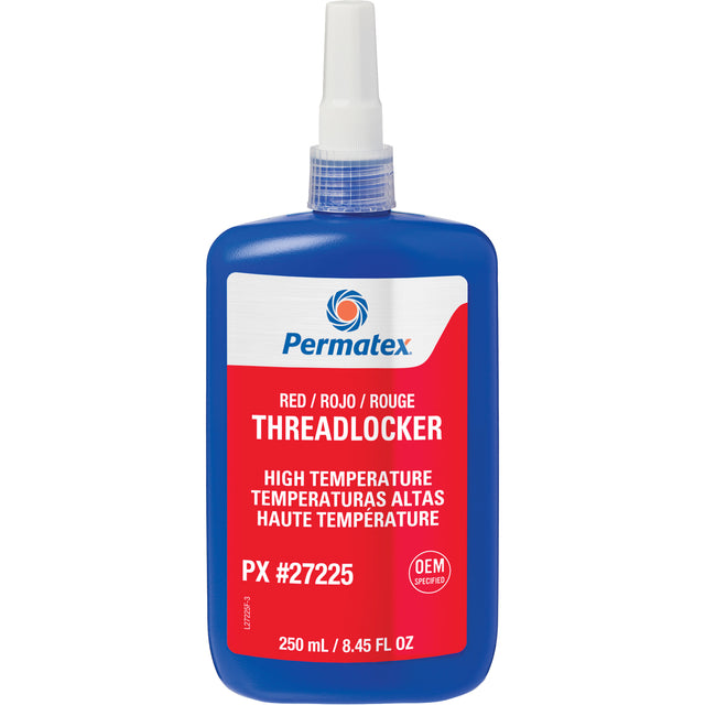High Temperature Threadlocker, Red, High, 250 ml, Bottle