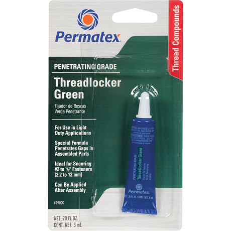 Penetrating Grade Threadlocker, Green, Medium, 6 ml, Tube