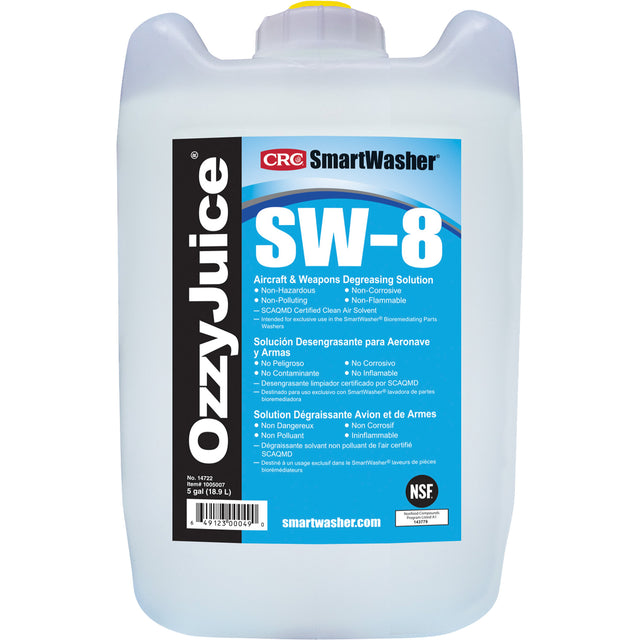 SmartWasher® Ozzyjuice® SW-8 Aircraft & Weapons Degreasing Solution, Jug