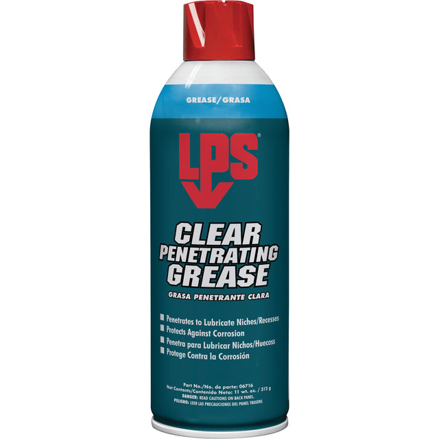 Clear Penetrating Grease, 11 oz., Aerosol Can