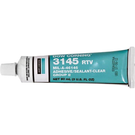 Dowsil RTV 3145 Silicone Adhesive Sealant MIL-A-46146, Tube, Clear