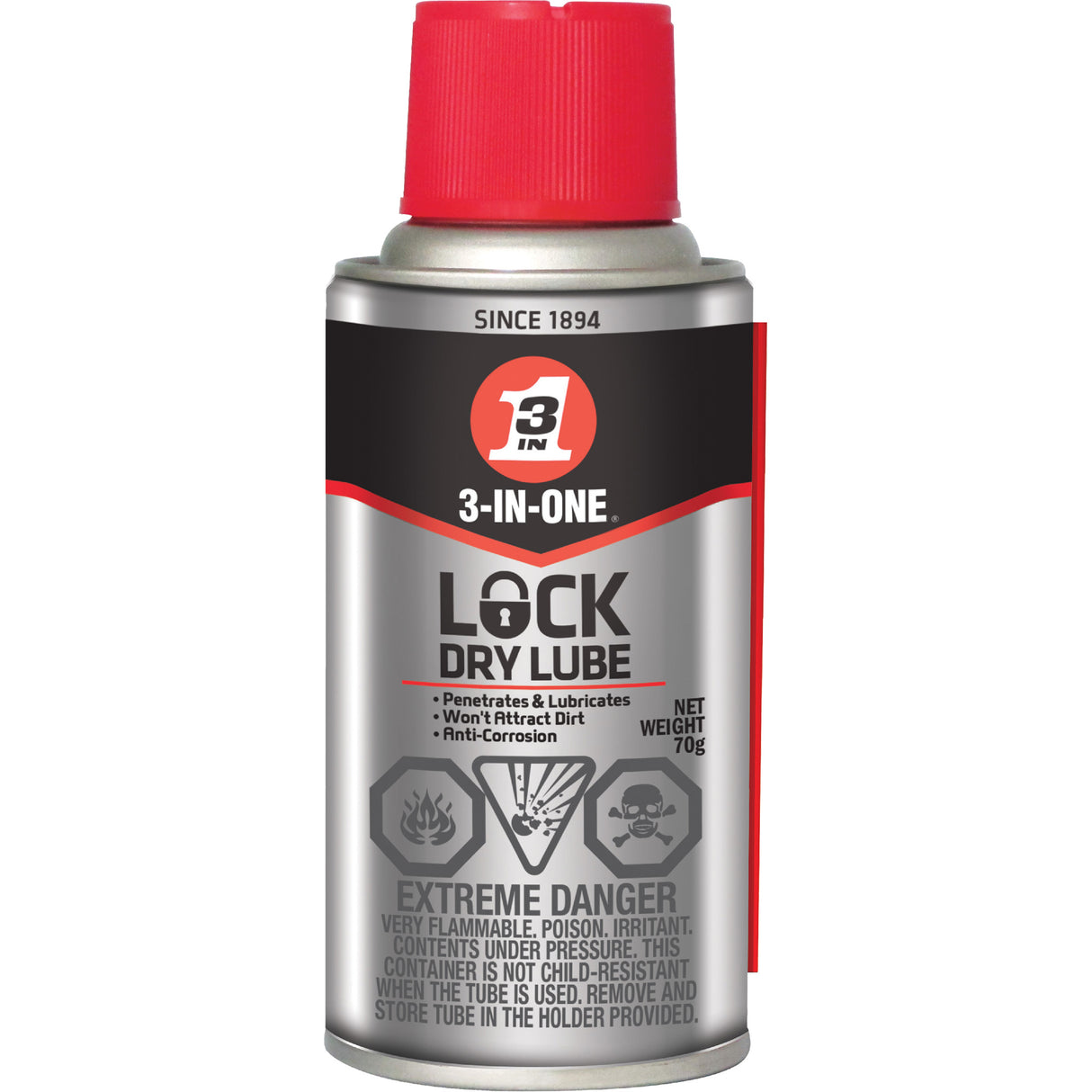 3-in-One® Lock Dry Lubricant, Aerosol Can