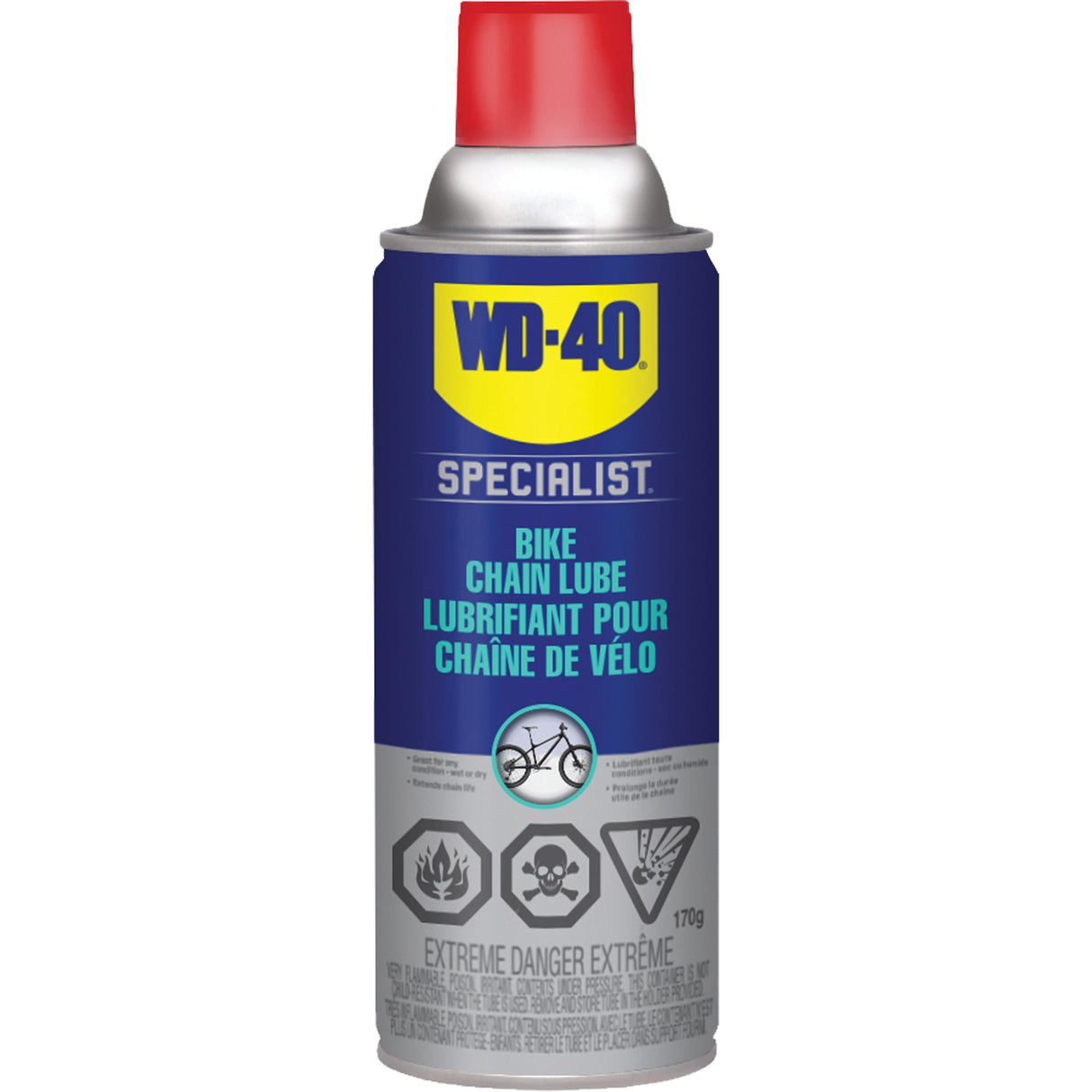 WD-40 Specialist® Bike Chain Lubricant, Aerosol Can