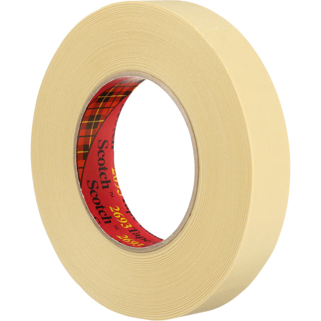 Scotch® High-Performance Masking Tape, 24 mm (1") x 55 m (180'), Tan