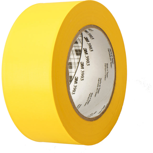3903 Vinyl Duct Tape, 49" (4.08') W x 46 m (151') L, 6.5 mils, Yellow
