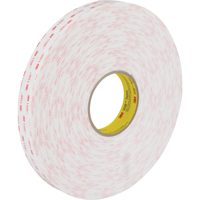 VHB™ Tape 4950, 33 m (108') L x 25.4 mm (1") W, 45 mils, Acrylic