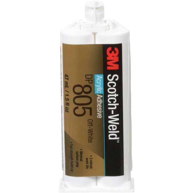 Scotch-Weld™ Acrylic Adhesive, Two-Part, Dual Cartridge, 1.6 fl. oz., Yellow