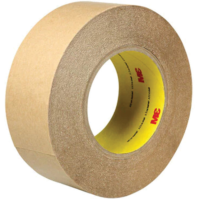 Double-Coated Tape, Tissue, 48 mm (2") W x 55 m (180') L, 4 mils Thick