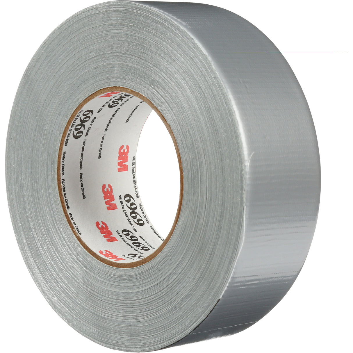6969 Extra Heavy-Duty Duct Tape, 10.7 mils, Silver, 48 mm (2") x 55 m (180')