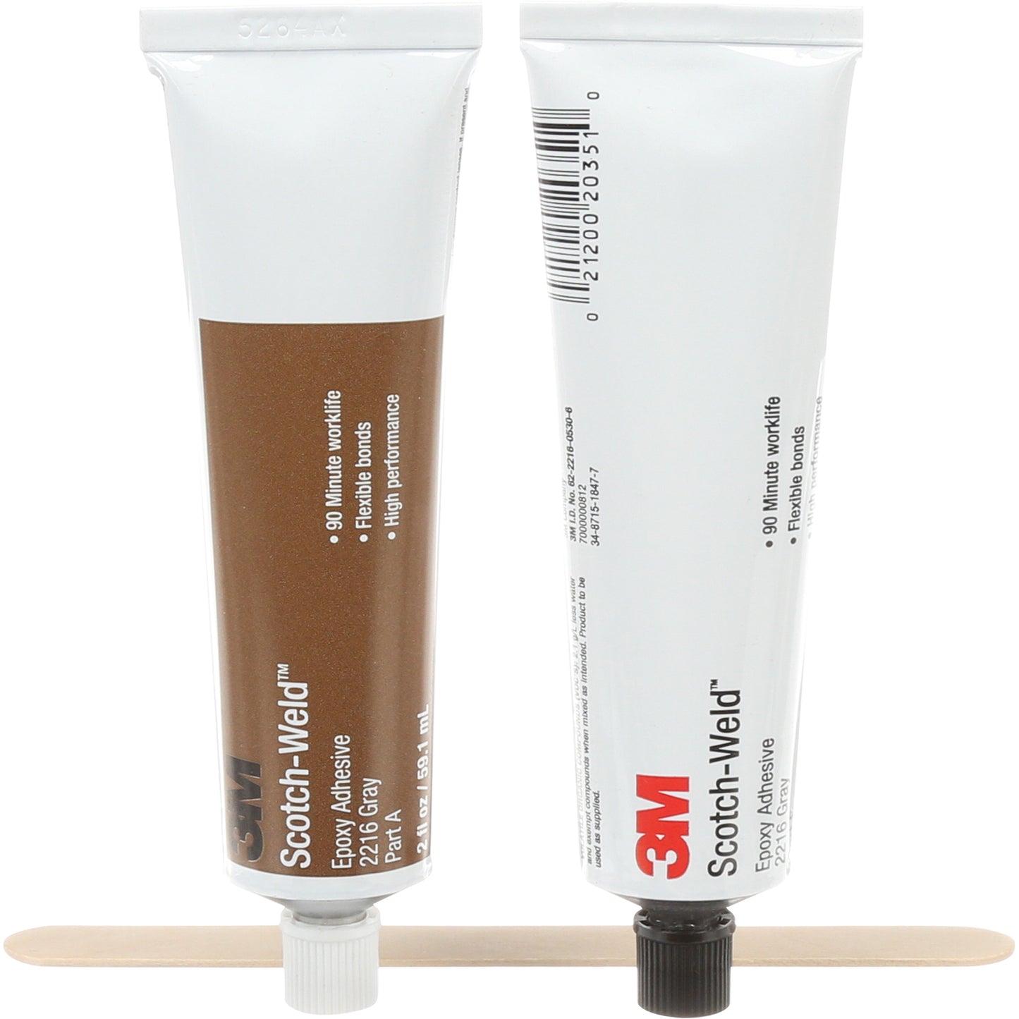 Scotch-Weld™ Adhesive, 2 fl. oz., Kit, Two-Part, Grey