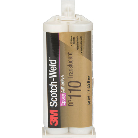 Scotch-Weld™ Adhesive, 1.64 fl. oz., Dual Cartridge, Two-Part, Clear