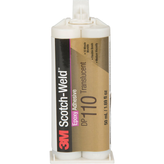Scotch-Weld™ Adhesive, 1.64 fl. oz., Dual Cartridge, Two-Part, Clear