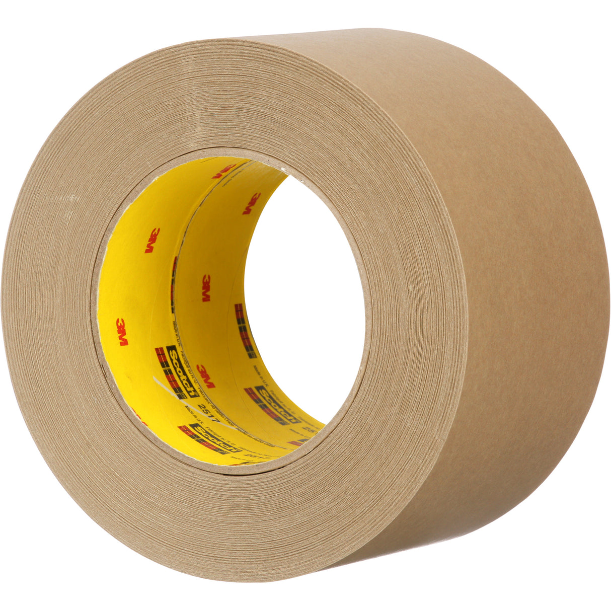 Scotch® Flatback Tape 2517, 100 mm (4") x 54.8 m (180'), Brown