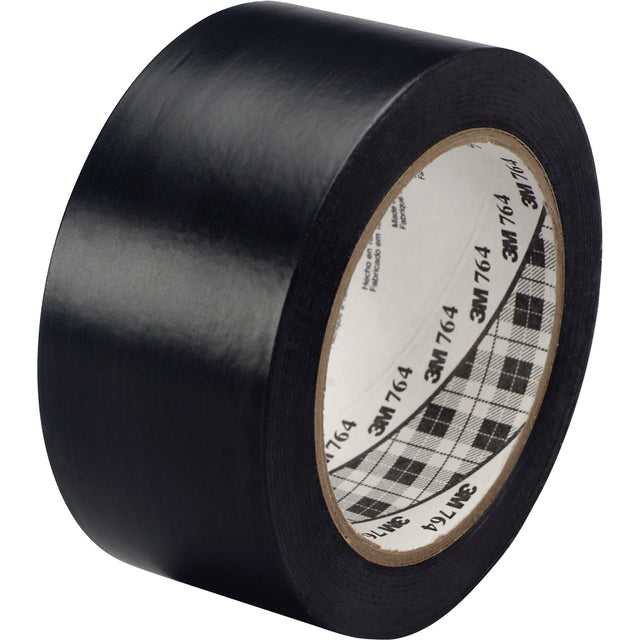 764 General-Purpose Vinyl Tape, 25.4 mm (1") W x 32.9 m (108') L, 5 mils, Black