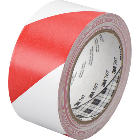 Hazard Warning Tape 767, 50.8 mm (2") x 33 m (108'), Red/White