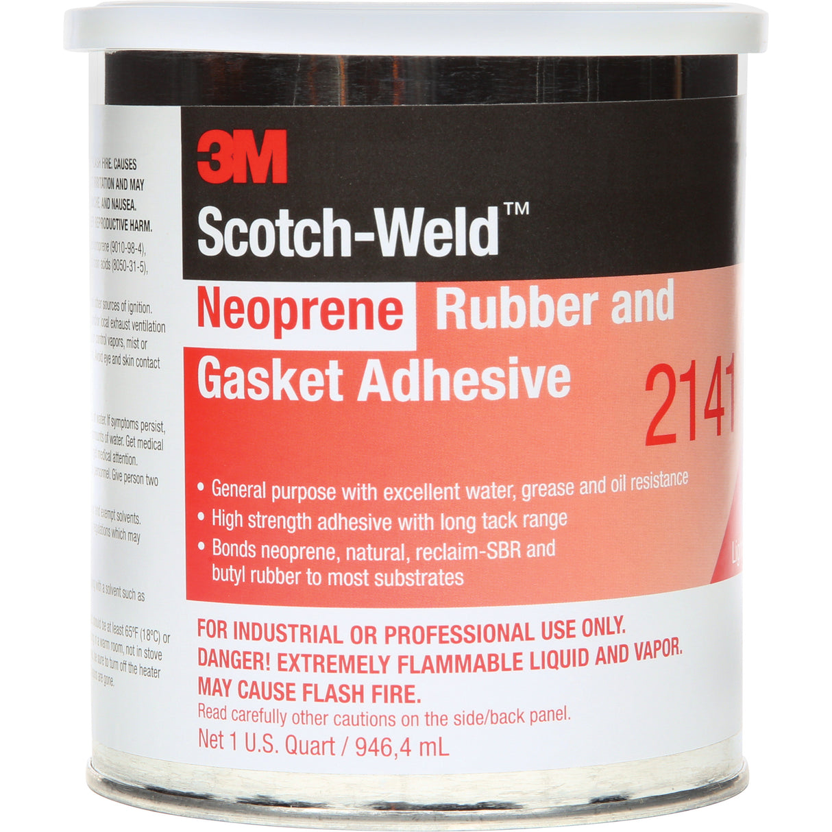 High-Performance Rubber & Gasket Adhesive, Can, Yellow