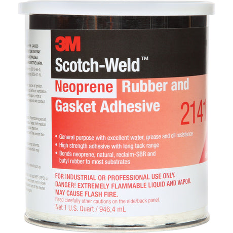 High-Performance Rubber & Gasket Adhesive, Can, Yellow
