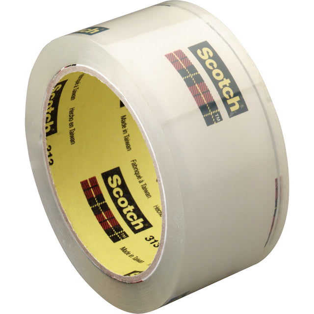 Scotch® Box Sealing Tape, Acrylic Adhesive, 2.05 mils, 72 mm (3") x 914 m (2998')