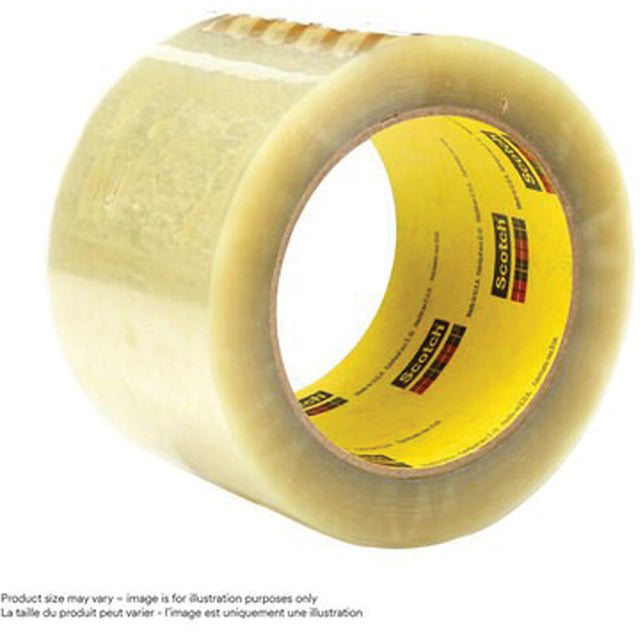 Scotch® Box Sealing Tape, Hot Melt Adhesive, 3.15 mils, 36 mm (1-1/2") x 50 m (164')