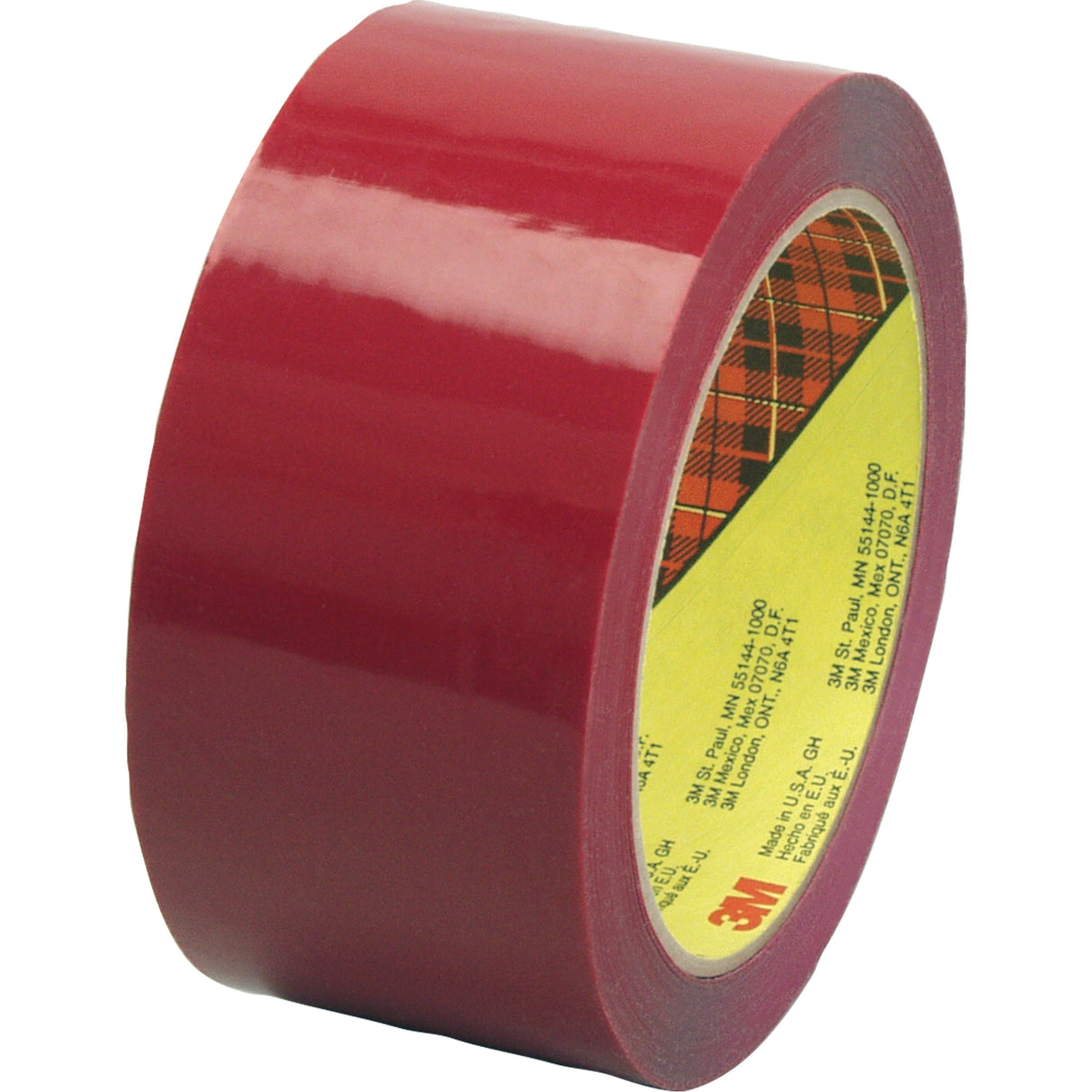 Scotch® Box Sealing Tape, Hot Melt Adhesive, 2.5 mils, 36 mm (1-1/2") x 50 m (164')