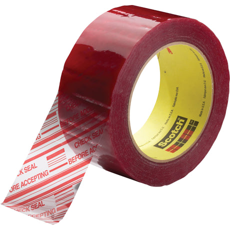 Scotch® Security Message Box Sealing Tape, Acrylic Adhesive, 1.8 mils, 48 mm (2") x 100 m (328')