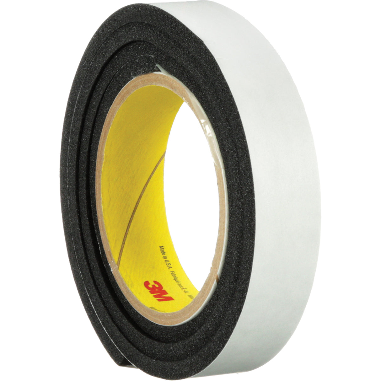 4714 Vinyl Foam Tape, 25.4 mm (1") W x 16.5 m (54') L, 250 mils, Black