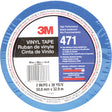 471 Vinyl Tape, 50.8 mm (2") W x 32.9 m (108') L, 5.2 mils, Blue