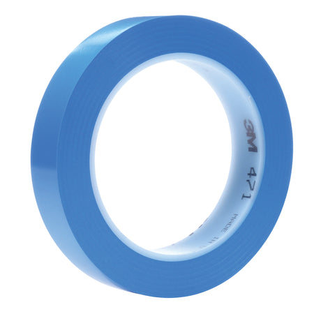 471 Vinyl Tape, 19 mm (3/4") W x 32.9 m (108') L, 5.3 mils, Blue
