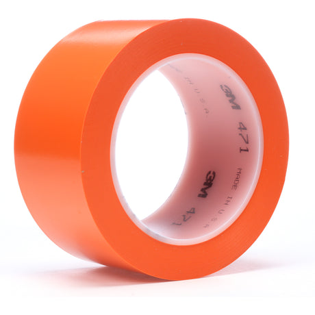 471 Vinyl Tape, 19 mm (3/4") W x 32.9 m (108') L, 5.2 mils, Orange