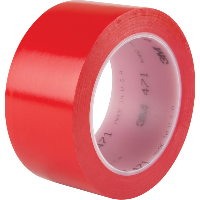 471 Vinyl Tape, 50.8 mm (2") W x 32.9 m (108') L, 5.3 mils, Red