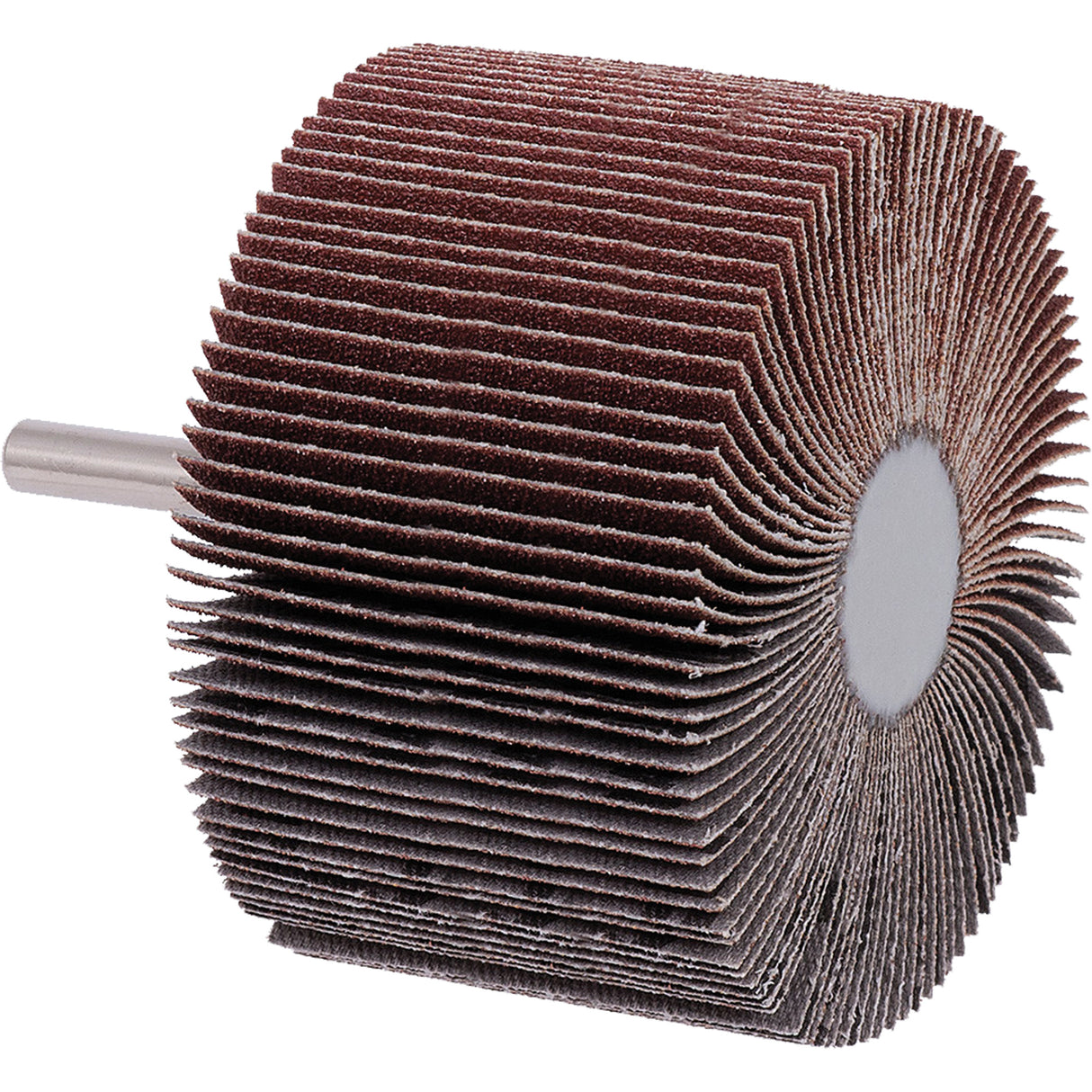 Mounted Flap Wheel, A80 Grit, 3" x 2" x 1/4"