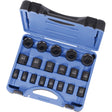 PS1912 SAE 6-Point Socket Set, 19 Pcs, Impact, 1/2" Drive Size, Deep