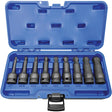 BNH-912 1/2" Drive SAE Ball Nose Hex Impact Socket Set, Hex, 1/2" Drive, 9 Pcs