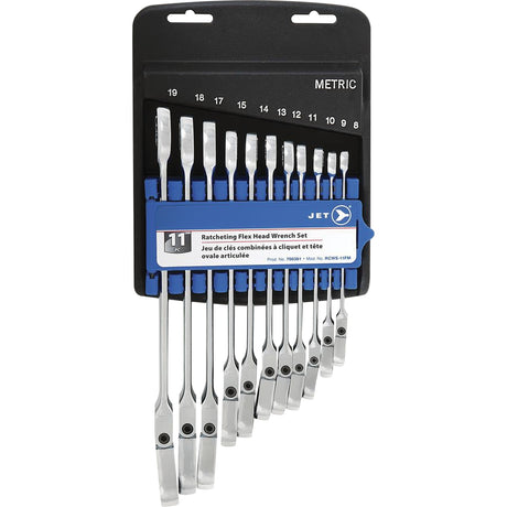 RCWS-11FM Metric Flex Head Ratchet Combination Wrench Set