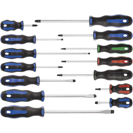 JTSD-14S Ergonomic Screwdriver Set, 14 Pcs.