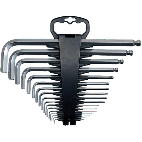 JBHK-17XL Jumbo Ball Nose Hex Key Set, 17 Pcs.