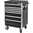 HDRC2807 HD Series Roller Cabinet, 7 Drawers, 27-4/5" W x 21-27/50" D x 40-31/100" H, Black