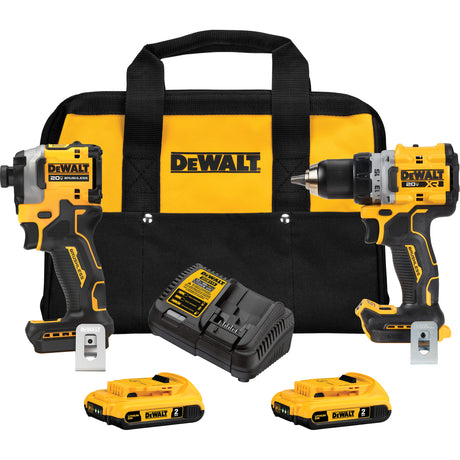 Max Drill/Driver & Atomic Impact Driver Combo Kit, Lithium-Ion, 20 V