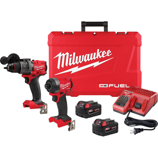 M18 Fuel™ Brushless Hammer Drill Impact Driver Kit, Lithium-Ion, 18 V