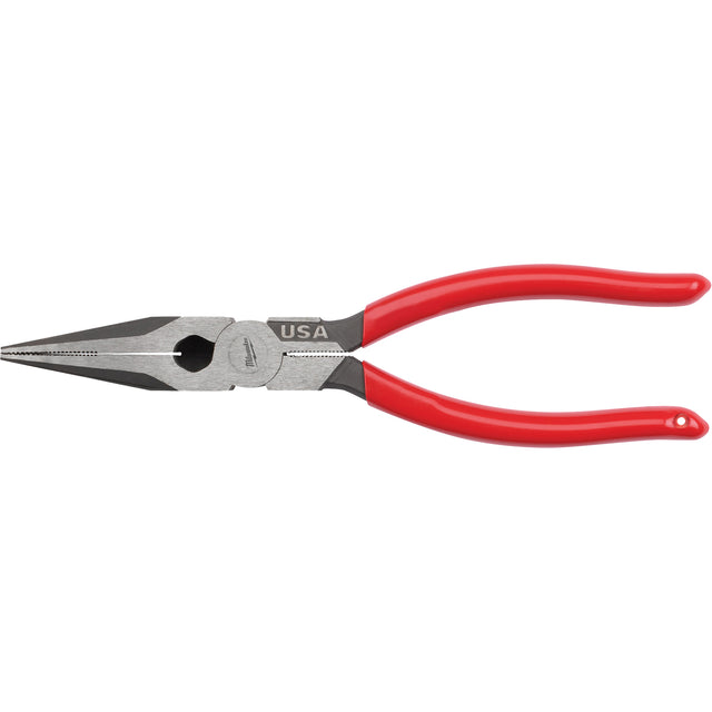 Long Nose Dipped Grip Pliers, 8" L
