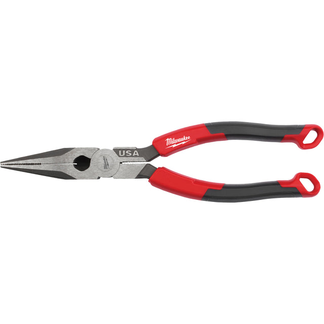 Long Nose Comfort Grip Pliers, 8" L