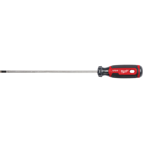Cabinet Screwdriver, 3/16" Tip, Round, 279 mm L, Cushion Grip Handle