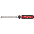 Square Screwdriver, #3 Tip, Round, 279 mm L, Cushion Grip Handle