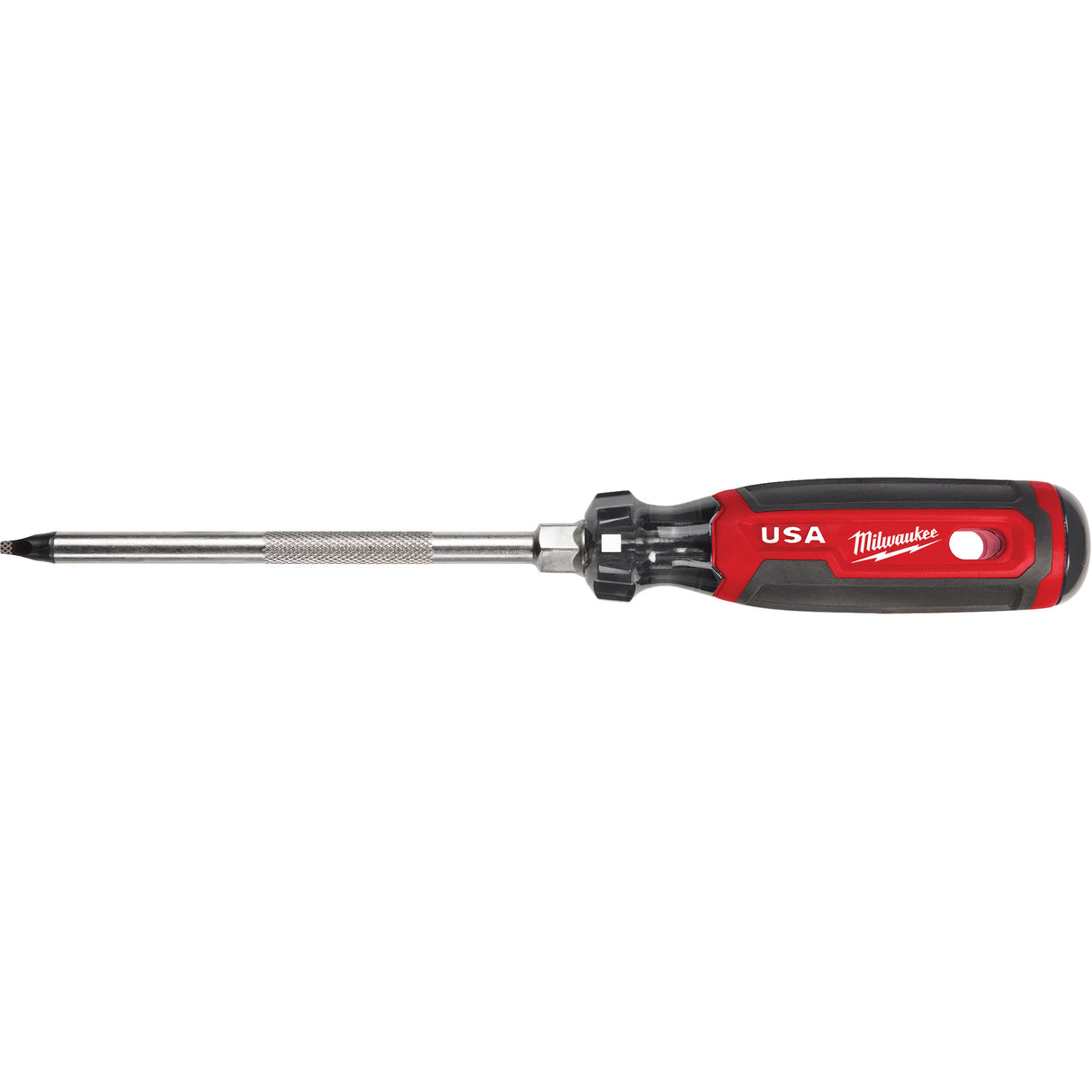 Square Screwdriver, #3 Tip, Round, 279 mm L, Cushion Grip Handle