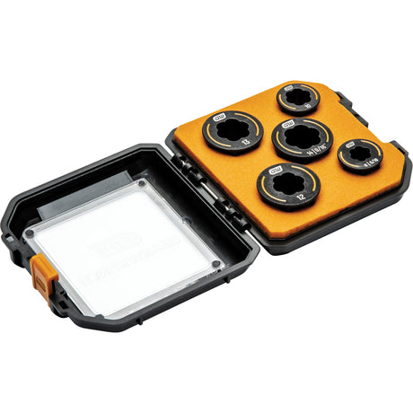 Bolt Biter™ Wrench Insert Set, Open-Ended/Ratcheting Box, 5 Pieces, Metric