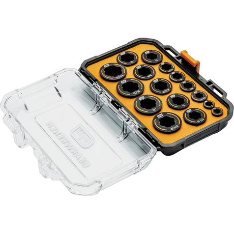 Bolt Biter™ Wrench Insert Set, Open-Ended/Ratcheting Box, 16 Pieces, Imperial and Metric